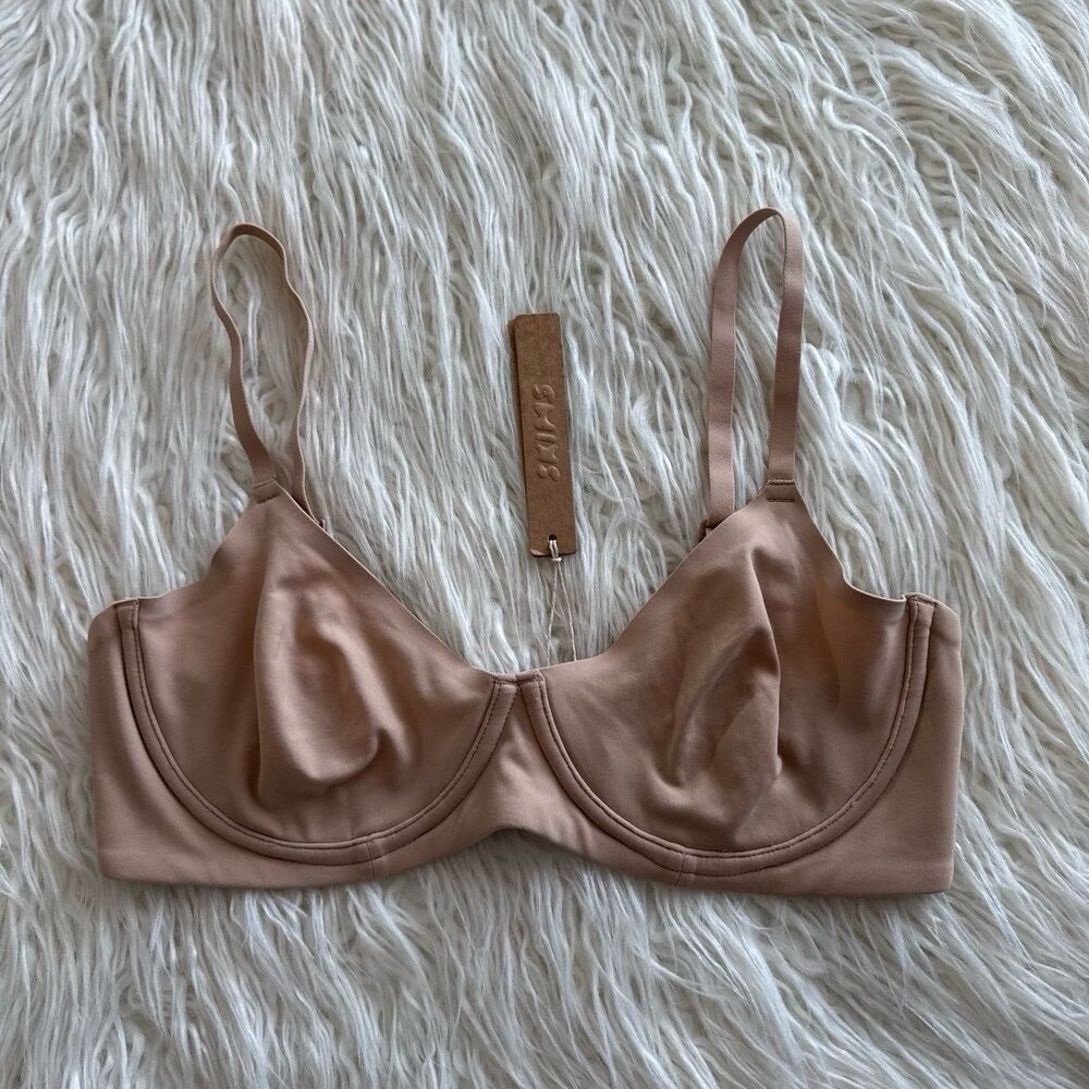 Skims Fits Everybody Unlined Demi Bra Clay Size 32C